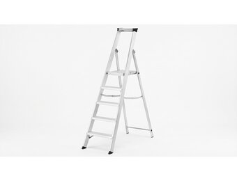 Huishoudtrap - 5 treden - aluminium - 3,06 m werkhoogte