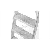 Huishoudtrap - 5 treden - aluminium - 3,06 m werkhoogte