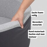 Ballenbad met 300 ballen - wasbare hoes - 90 x 30 cm - grafiet