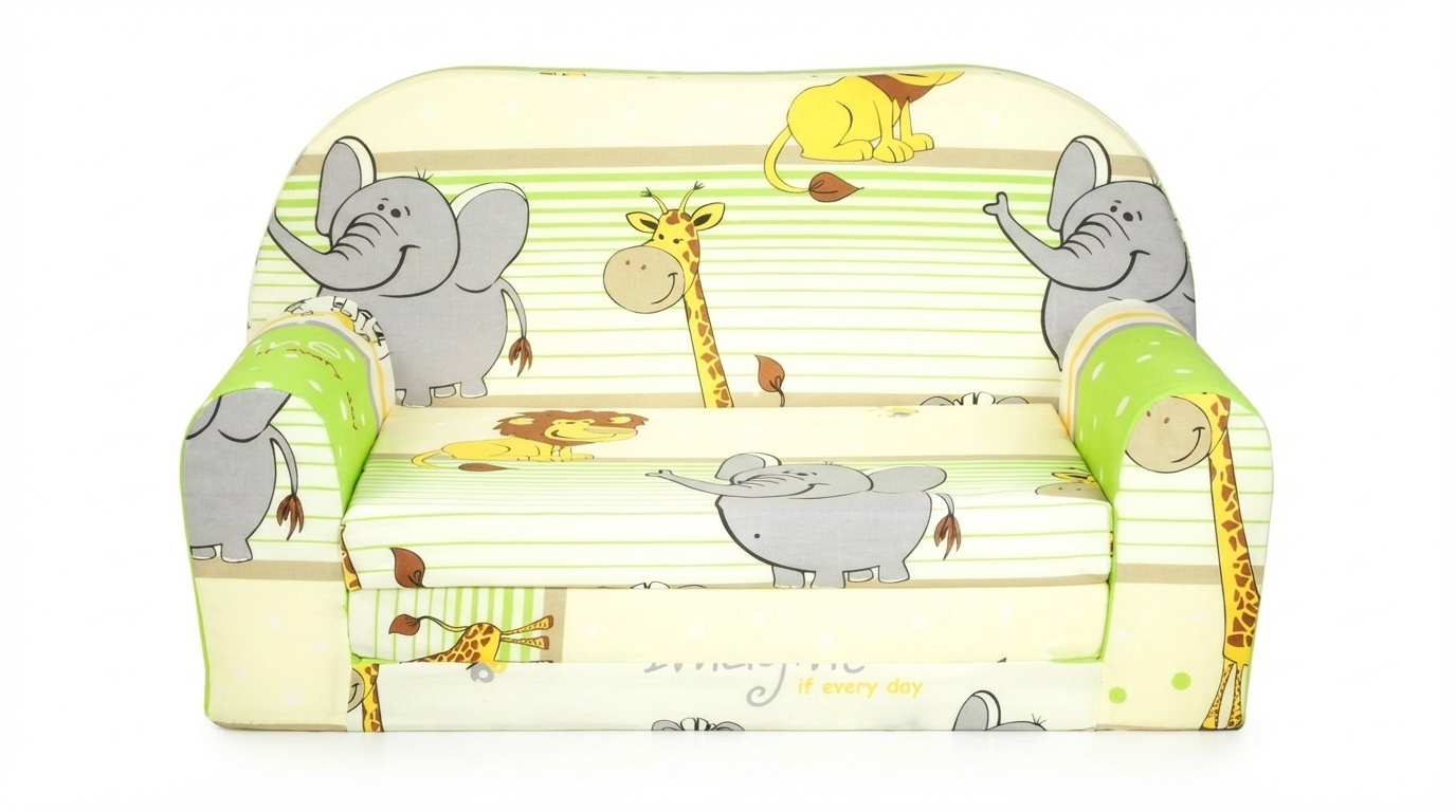 Kinder Slaapbank en logeerbed in één - 85cm x 60cm - Dieren