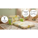 Kinder Slaapbank en logeerbed in één - 85cm x 60cm - Dieren