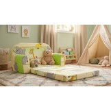 Kinder Slaapbank en logeerbed in één - 85cm x 60cm - Dieren