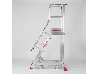 Bordestrap 7 treden - aluminium - 3,5 m werkhoogte - tot 150 kg