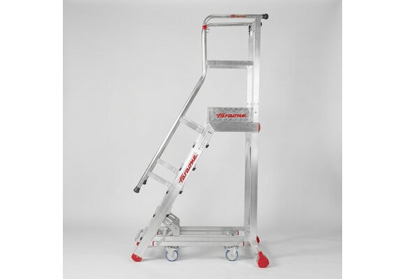 Bordestrap 7 treden - aluminium - 3,5 m werkhoogte - tot 150 kg