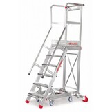 Bordestrap 7 treden - aluminium - 3,5 m werkhoogte - tot 150 kg