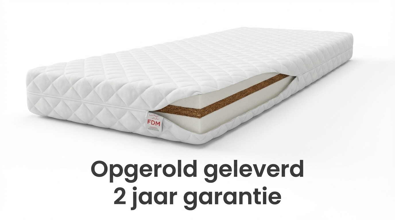 Matras kokos schuim - 80x180cm - Kinderbed - Hygiënisch