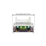 Tractor kinderbed - John Deer Groen - 140x70 cm