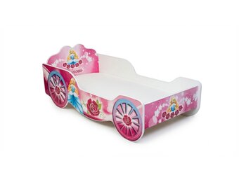 Prinsessen kinderbed koets – roze – 160x80 cm