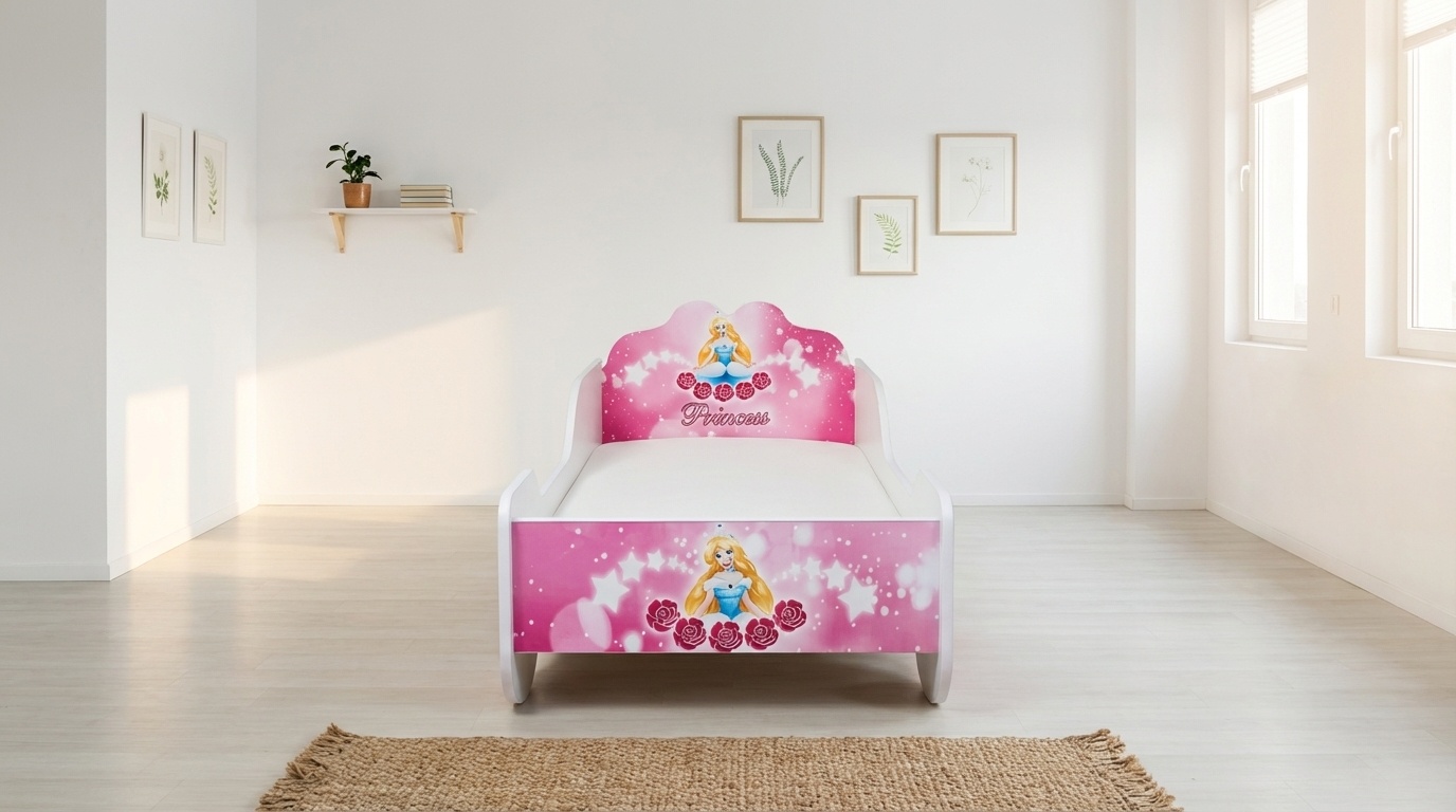 Prinsessen kinderbed koets – roze – 160x80 cm