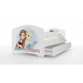 Kinderbed Frozen 90x200cm wit MDF/grenenhout - Met lade