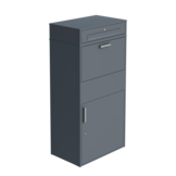 Pakketbrievenbus groot - 150 cm - staal - antraciet
