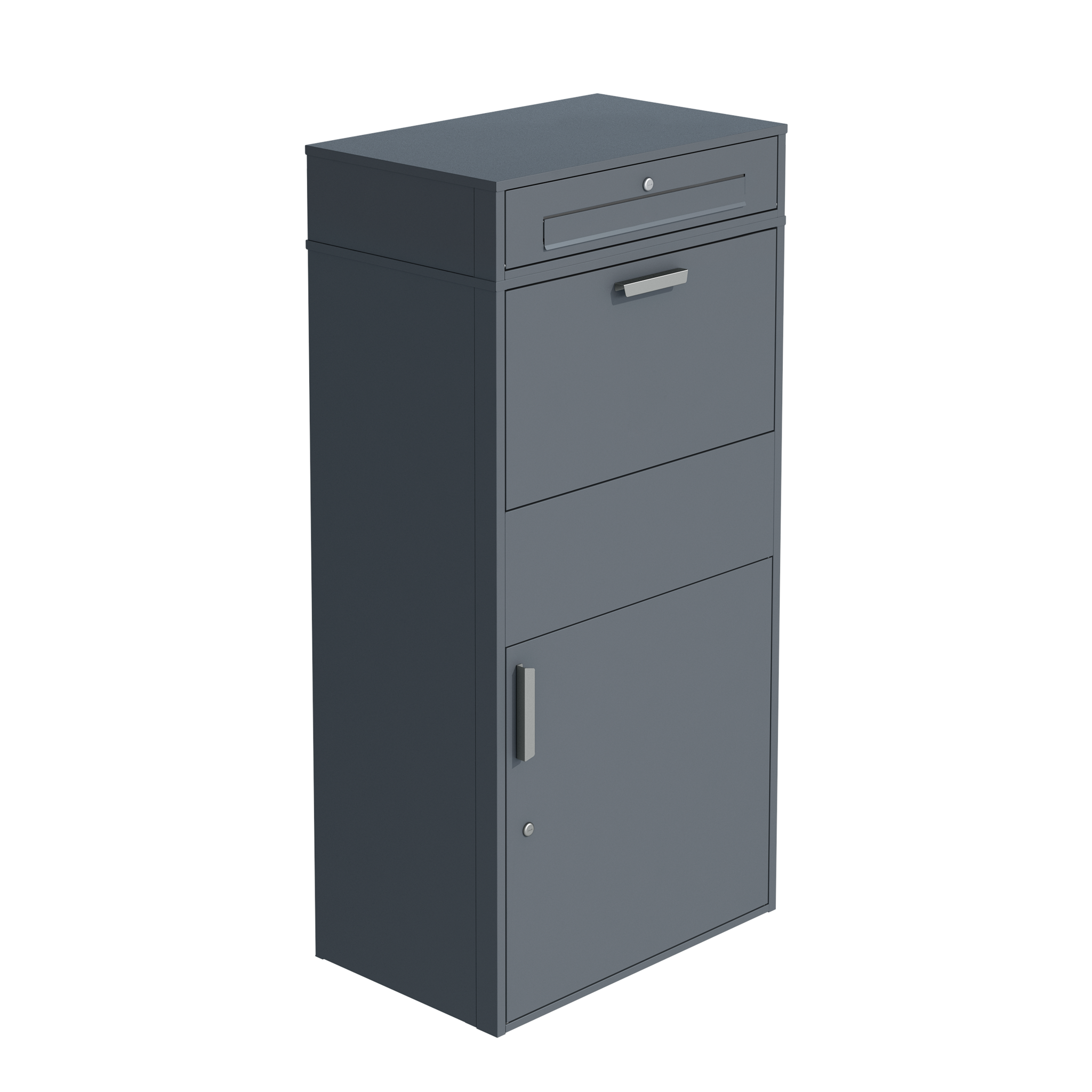 Pakketbrievenbus groot - 150 cm - staal - antraciet