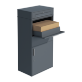 Pakketbrievenbus groot - 150 cm - staal - antraciet
