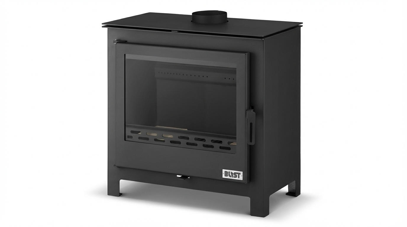 CV Houtkachel - staal - vrijstaand - 26kw