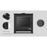 CV Houtkachel - staal - vrijstaand - 26kw