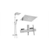 Doucheset - met Regendouche 25cm - en Thermostaatkraan