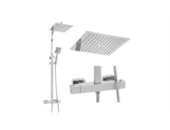 Doucheset - met Regendouche 25cm - en Thermostaatkraan