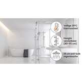 Doucheset - met Regendouche 25cm - en Thermostaatkraan