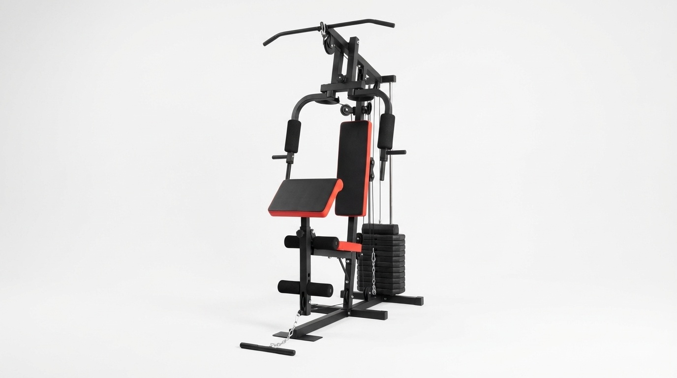 Krachtstation - home gym - met 45 kg gewicht - 138x103x200cm
