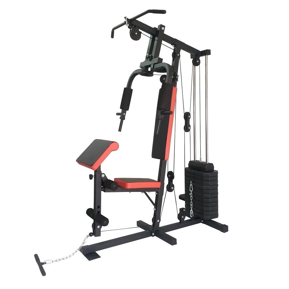 Krachtstation - home gym - met 45 kg gewicht - 138x103x200cm