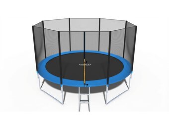 Trampoline - 404 cm - met net & ladder - tot 150 kg