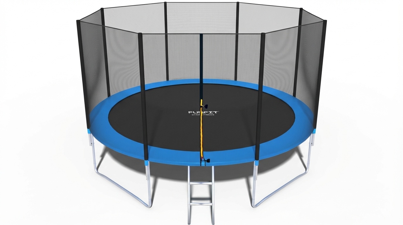 Trampoline - 404 cm - met net & ladder - tot 150 kg