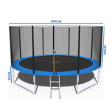 Trampoline - 404 cm - met net & ladder - tot 150 kg