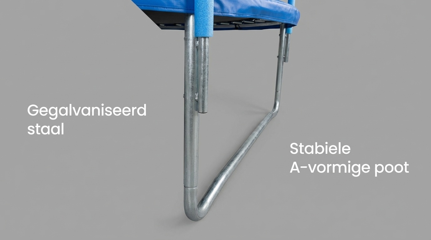 Trampoline - 404 cm - met net & ladder - tot 150 kg