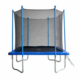 Trampoline rechthoekig - 300x230cm - met veiligheidsnet - blauw