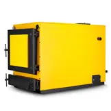 Biomassaketel - 40 kW - watermantel - hout en stro - geel