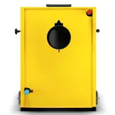 Biomassaketel - 40 kW - watermantel - hout en stro - geel