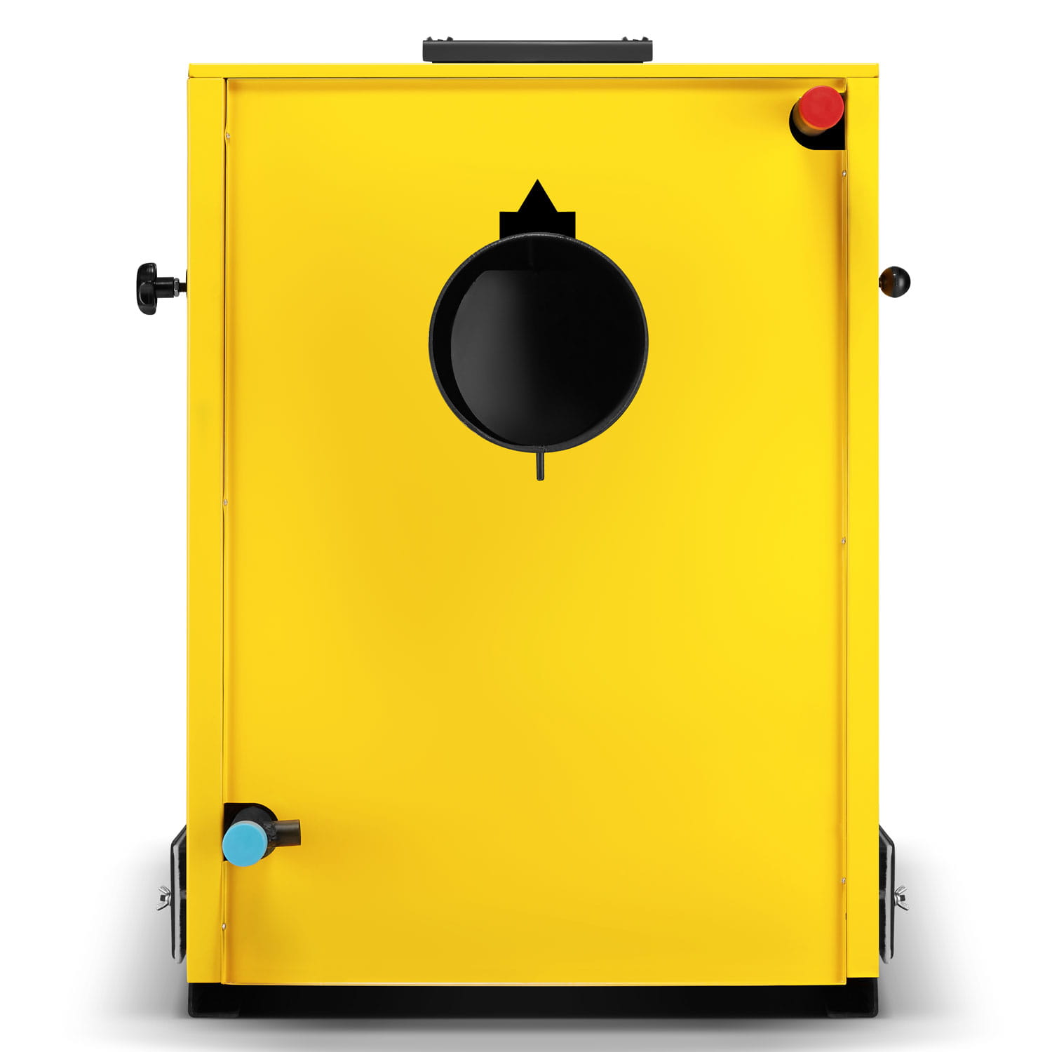 Biomassaketel - 40 kW - watermantel - hout en stro - geel