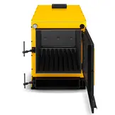 Biomassaketel - 40 kW - watermantel - hout en stro - geel