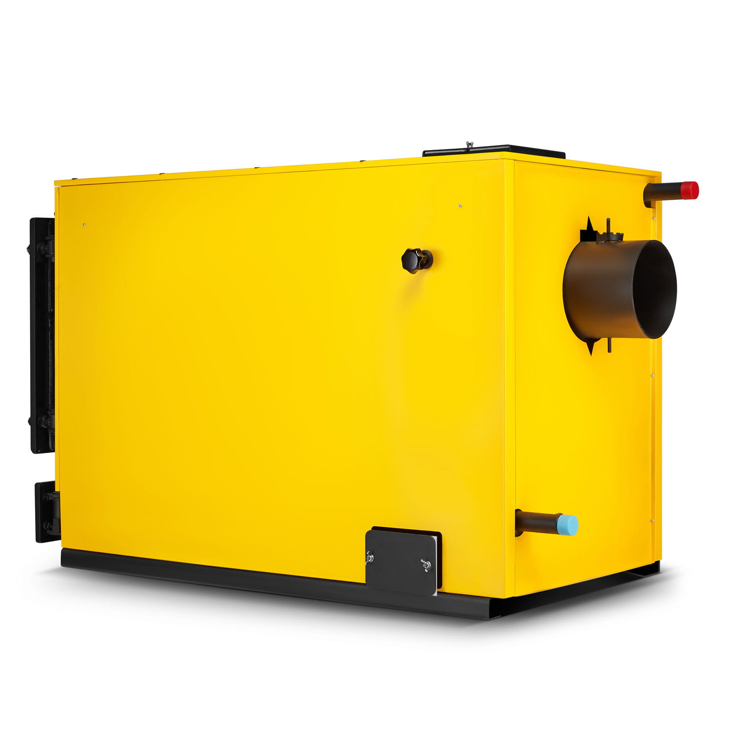 Biomassaketel - 40 kW - watermantel - hout en stro - geel