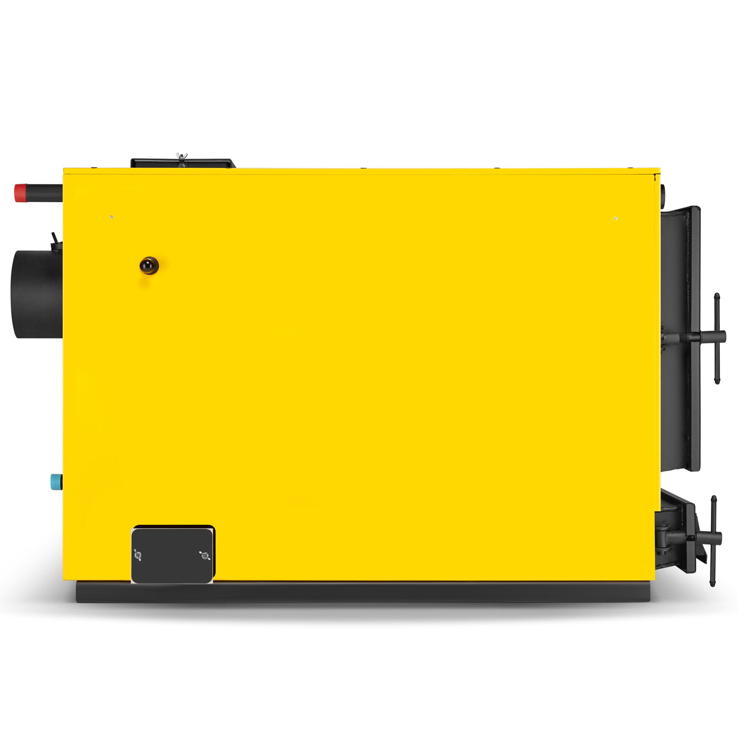 Biomassaketel - 40 kW - watermantel - hout en stro - geel