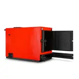 Biomassaketel - 100 kW - watermantel - hout en stro - rood