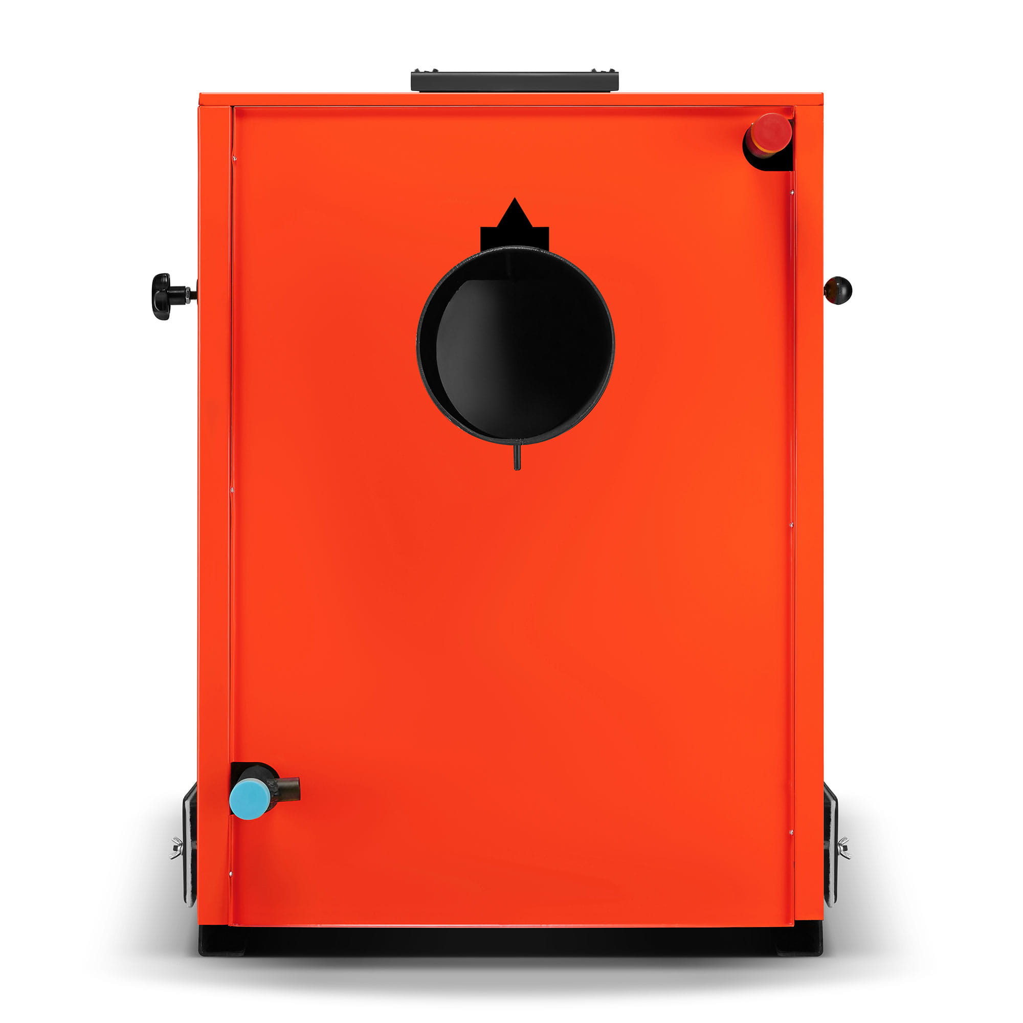 Biomassaketel - 100 kW - watermantel - hout en stro - rood