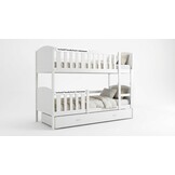 Stapelbed-kind-200x90cm-wit-inclusief matrassen