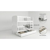 Stapelbed-kind-200x90cm-wit-inclusief matrassen