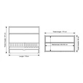 Huisbed 80x160 cm grenen kinderbed met lade