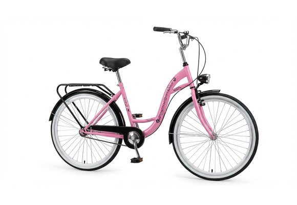 Fiets voor meisje - meisjesfiets 26 inch - roze