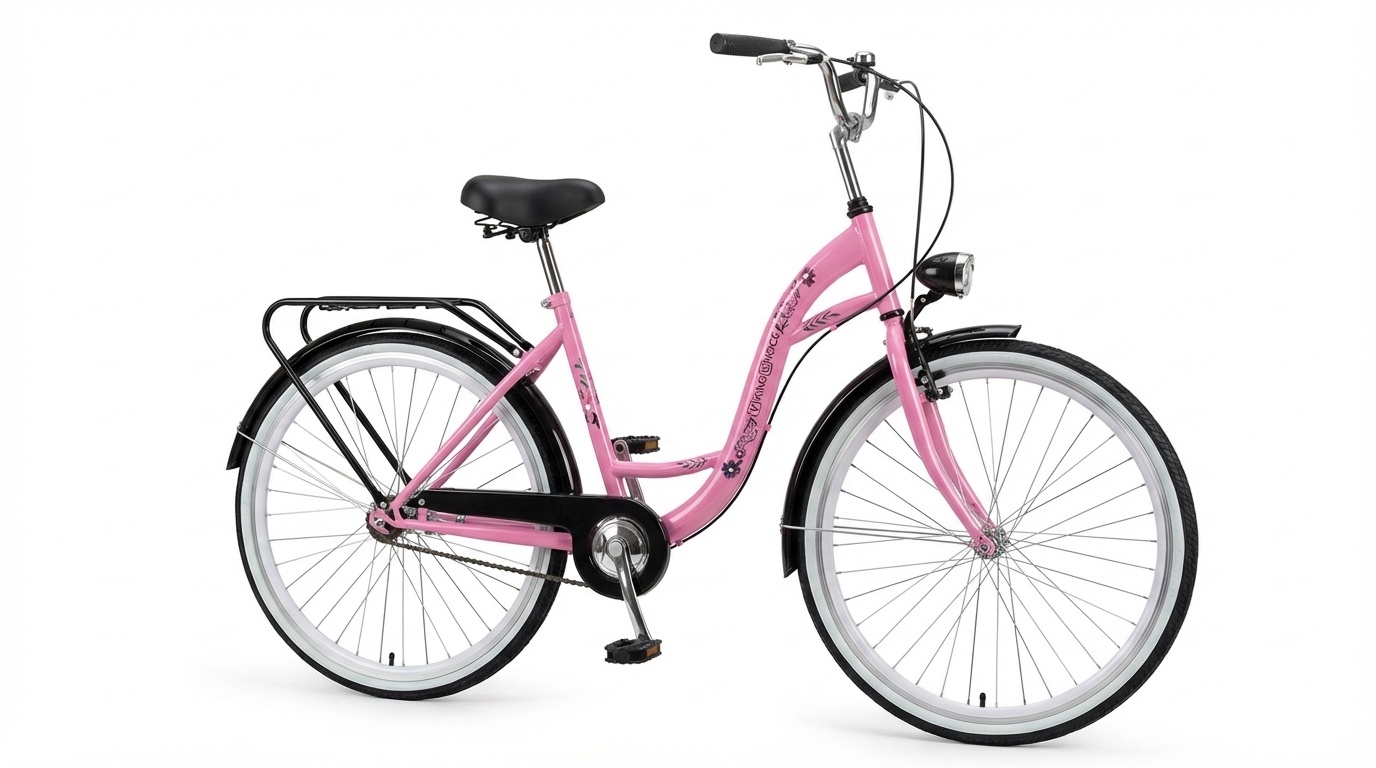 Fiets voor meisje - meisjesfiets 26 inch - roze