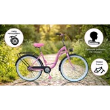 Fiets voor meisje - meisjesfiets 26 inch - roze