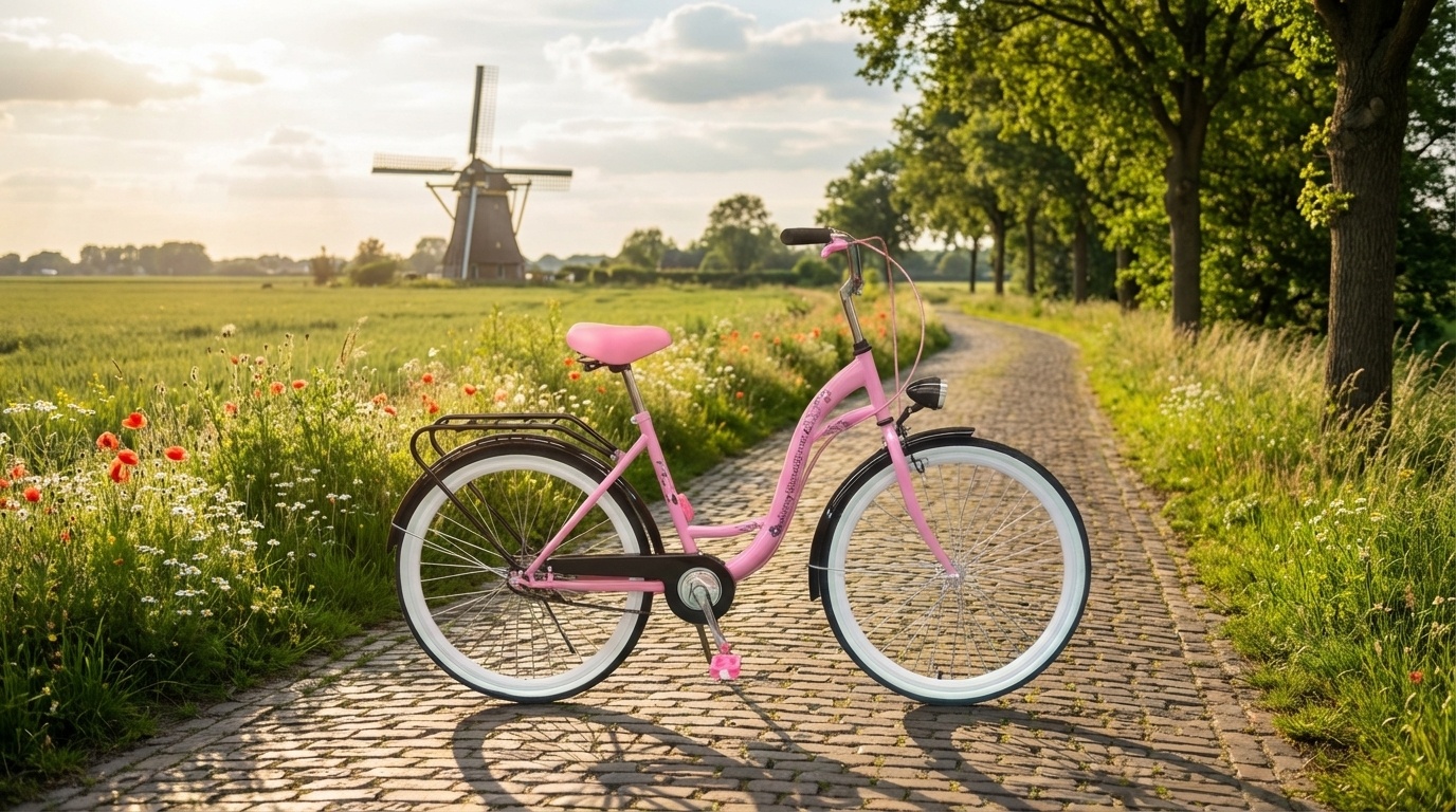Fiets voor meisje - meisjesfiets 26 inch - roze