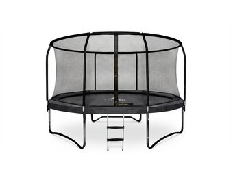 Trampoline - 244 cm - met net en ladder - tot 50 kg - zwart