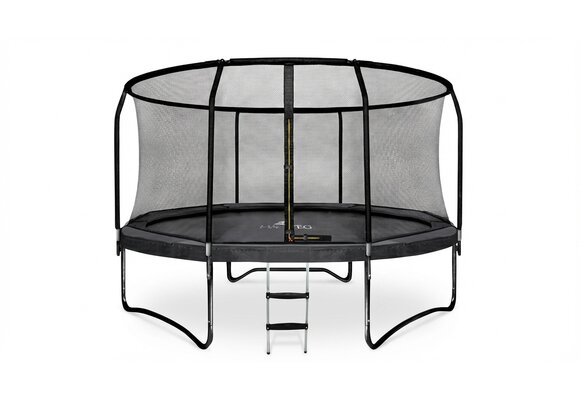 Trampoline - 244 cm - met net en ladder - tot 50 kg - zwart