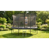 Trampoline - 244 cm - met net en ladder - tot 50 kg - zwart