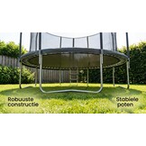 Trampoline - 244 cm - met net en ladder - tot 50 kg - zwart