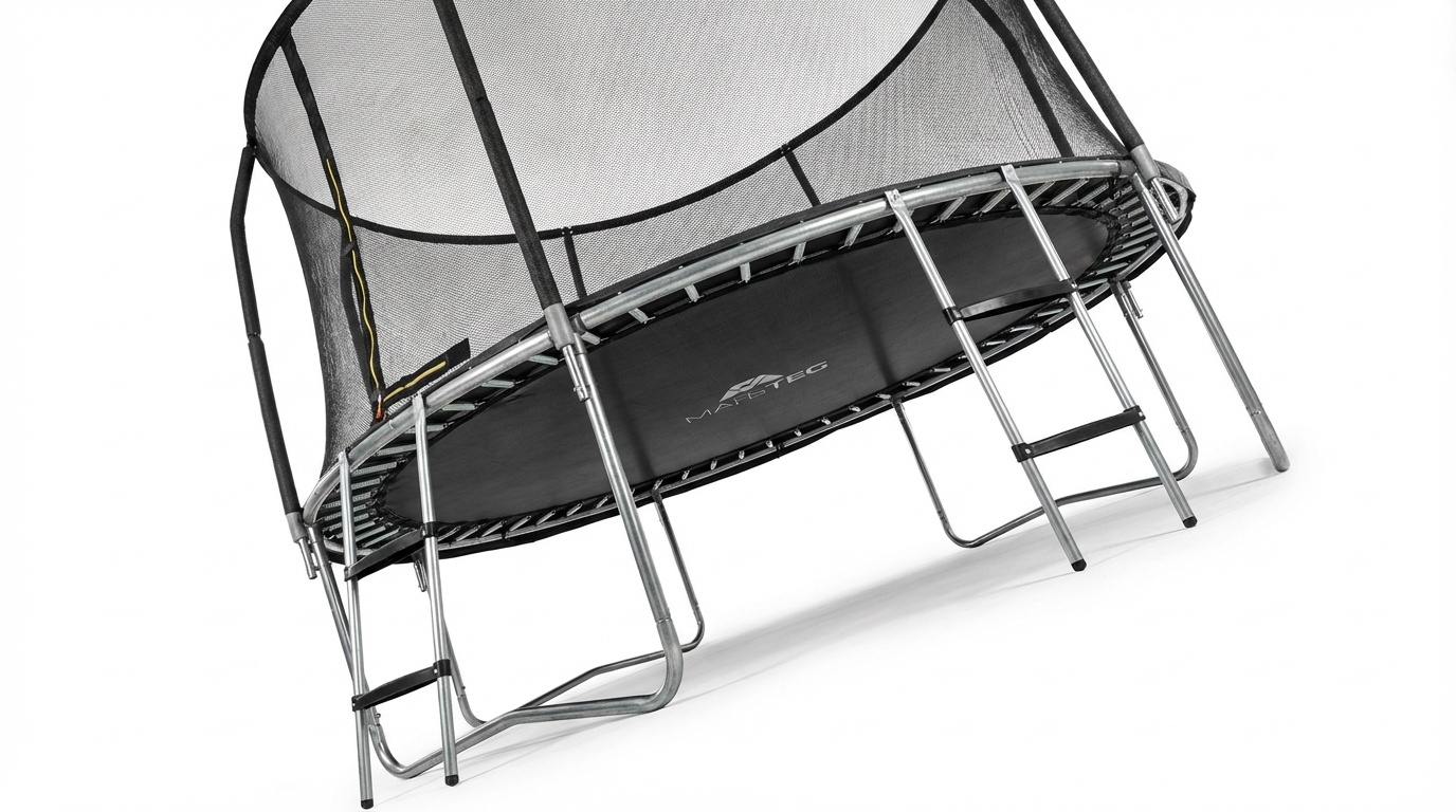 Trampoline - 244 cm - met net en ladder - tot 50 kg - zwart