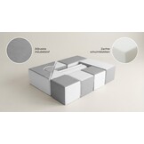 Bouwblokken schuim 11 stuks wit & grijs